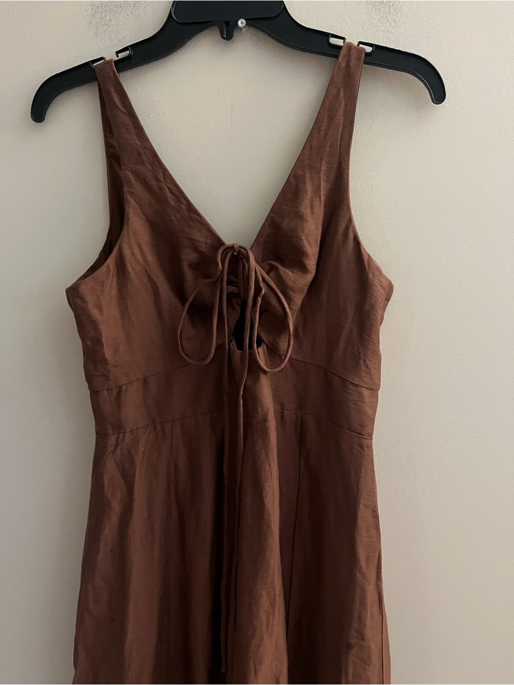 NWOT-Banana Republic Factory Brown Midi Dress, Size 8 - Picture 2 of 4